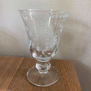 Floral glass cups